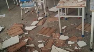 المنستير: إصابة 3 تلاميذ إثر سقوط جزء من سقف قاعة بمدرسة خاصة