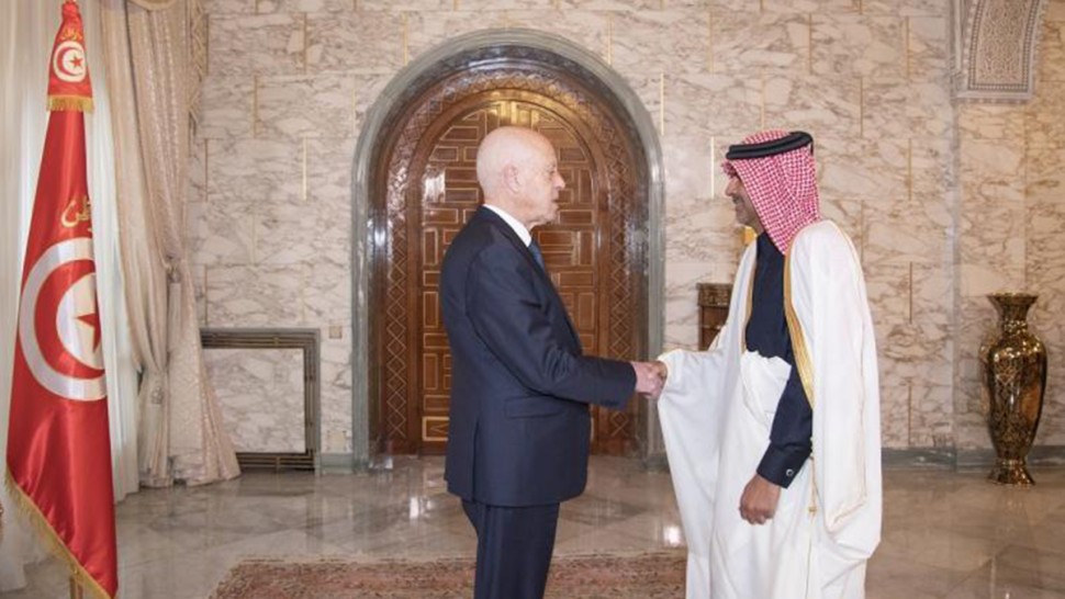 رئيس الجمهورية يستقبل رئيس مجلس الوزراء القطري