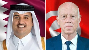 مكالمة هاتفية بين سعيد وأمير قطر