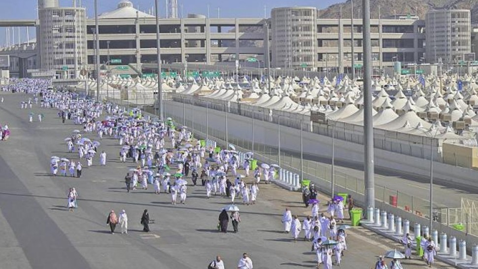 اكتمال وصول حجاج بيت الله الحرام إلى منى