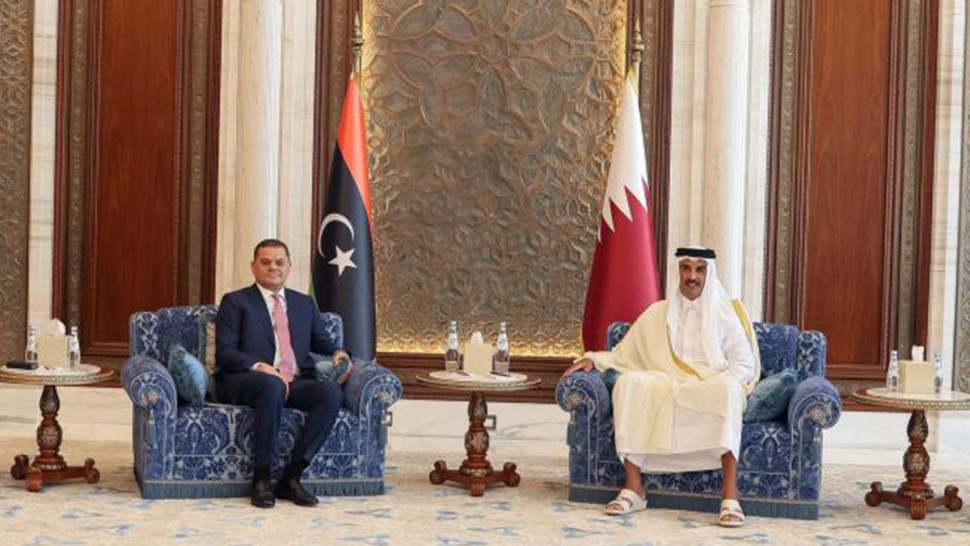 أمير قطر يستقبل رئيس الحكومة الليبية في الدوحة