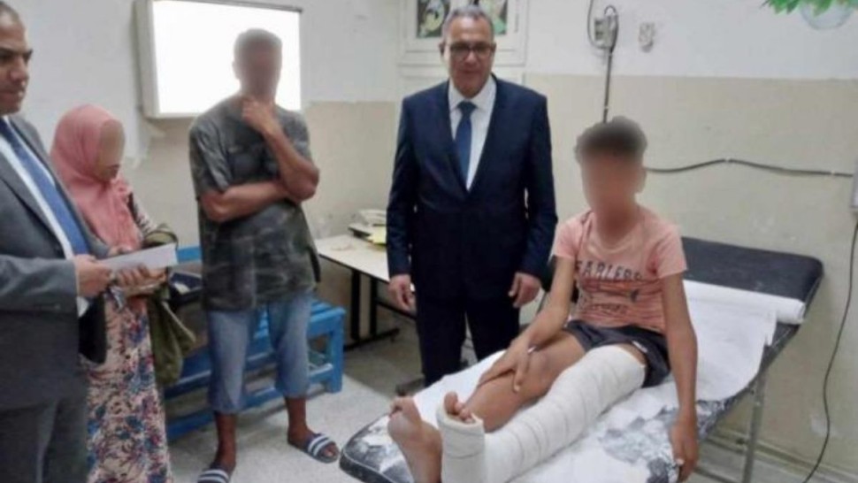 البوغديري يزور التلاميذ المصابين في حادث مرور حافلة للنقل المدرسي بسيدي ثابت