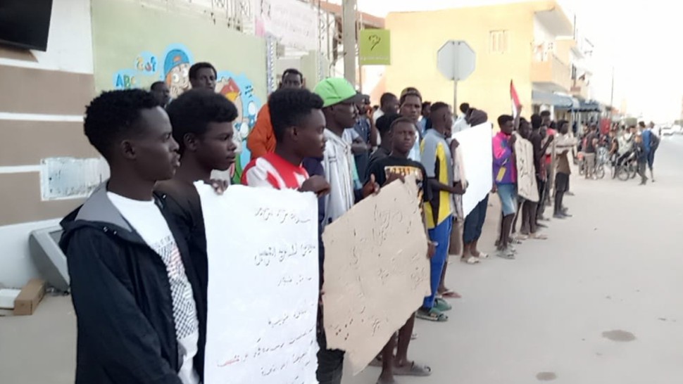 العامرة: المهاجرون السودانيون يحتجون