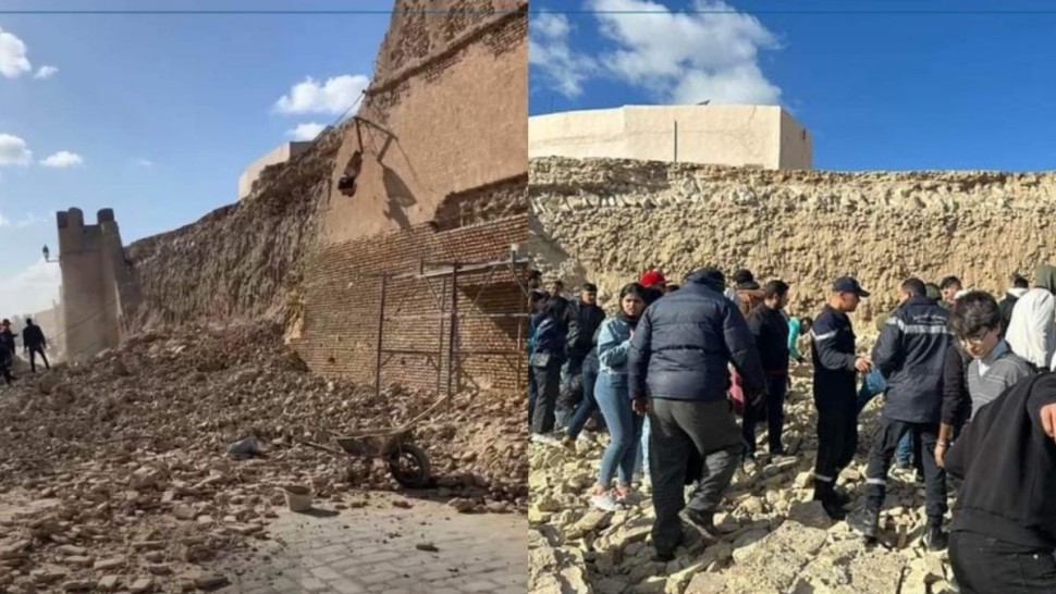 فتح تحقيق قضائي وإداري في حادث انهيار جزء من سور المدينة العتيقة بالقيروان