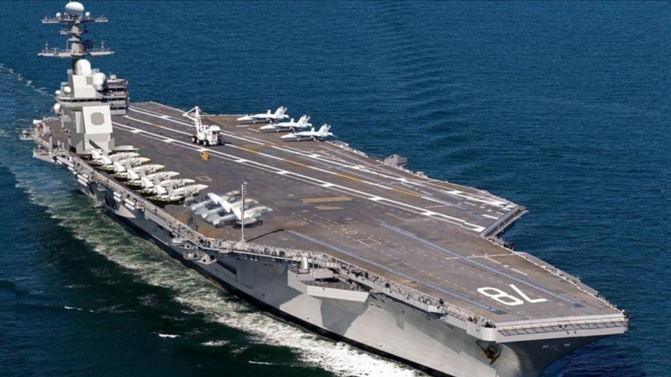 صحيفة عبرية: واشنطن أبلغت الكيان المحتل برحيل حاملة الطائرات ''جيرالد فورد''