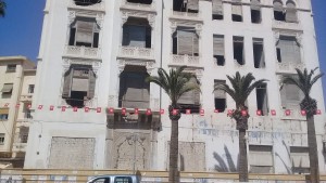 صفاقس : سقوط أجزاء من عمارة البنك التونسي سابقا