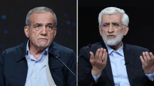 الإيرانيون يصوتون لحسم السباق الرئاسي بين بزكشيان و جليلي