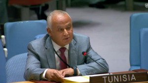 تونس تطالب مجلس الأمن بالوقف الفوري لجرائم الحرب والإبادة الجماعية التي يتعرض لها الشعب الفلسطيني