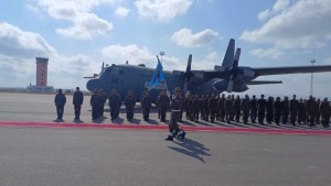 بنزرت: موكب توديع البعثة العسكرية التونسية المشاركة ضمن قوة الأمم المتحدة في افريقيا الوسطى