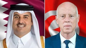 أمير قطر يهنّئ رئيس الجمهورية