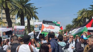 خلال مسيرة لهيئة المحامين.. المطالبة بتجريم التطبيع