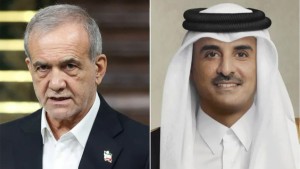 رئيس إيران لأمير قطر: قطر دولة شقيقة وصديقة ولم نستهدفكم بالهجوم