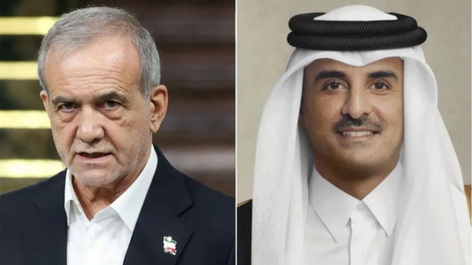 رئيس إيران لأمير قطر: قطر دولة شقيقة وصديقة ولم نستهدفكم بالهجوم
