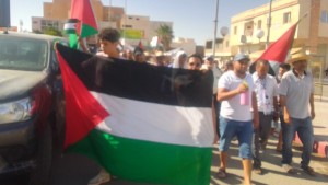 قبلي: مسيرة مندّدة بالعدوان الصهيوني على غزة