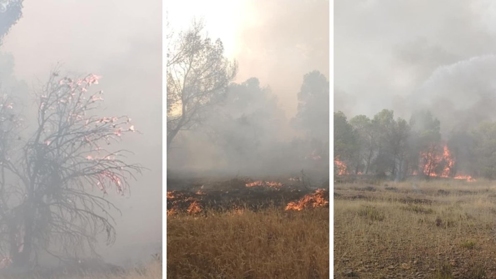 القصرين: اندلاع حريق بجبل سمامة و وصول تعزيزات من 3 ولايات