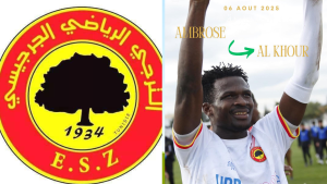 الترجي الجرجيسي يعلن إنتقال 'أمبروز' رسميًا إلى نادي الخور القطري