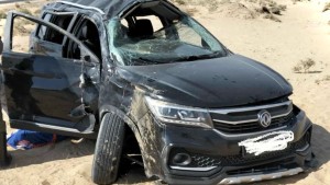 المتلوي: اصابة 4 اشخاص من عائلة واحدة في انقلاب سيارة