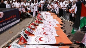 فلسطين: 500 عامل إغاثي استشهدوا في الحرب بغزة