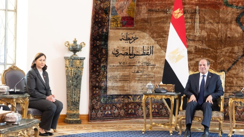 رئيسة الحكومة تتباحث مع الرئيس المصري سبل تعزيز العلاقات الثنائية