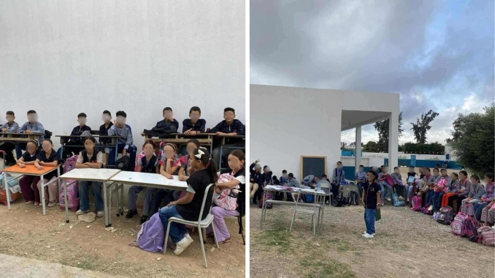 بوحجلة: معلمون يضطرون إلى تدريس التلاميذ في الساحة