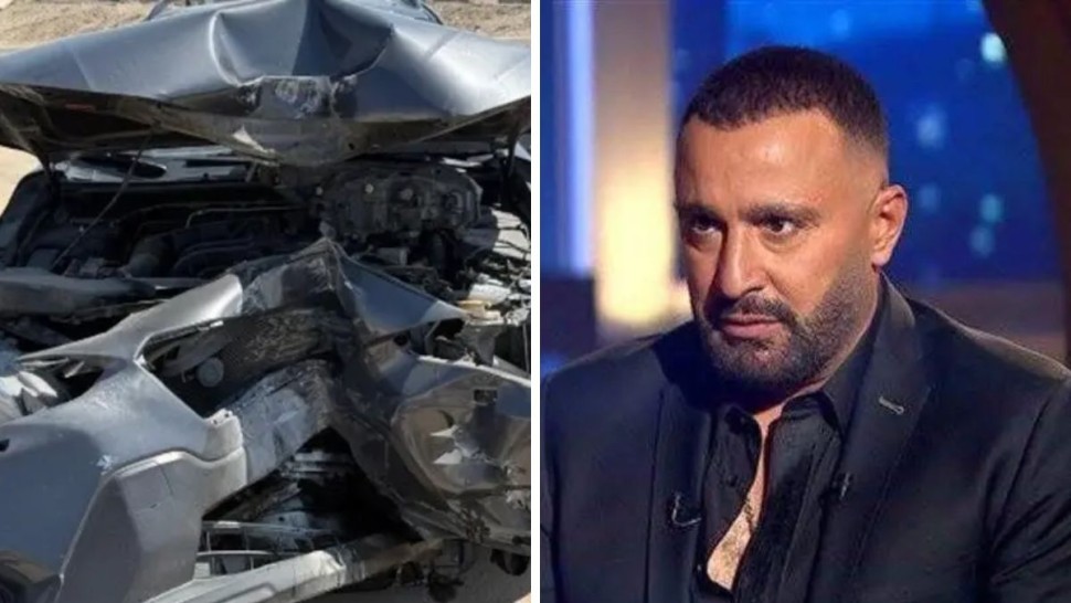 كسر في الأضلاع وتهشّم سيارته.. نجاة أحمد السقا من حادث سير