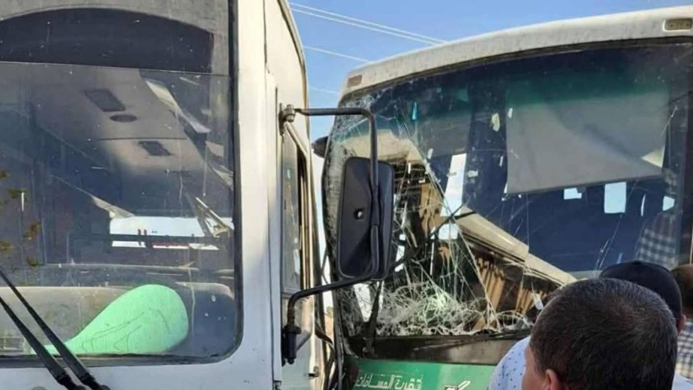القيروان: اصطدام بين حافلتين