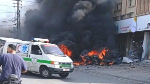 شهيد و7 جرحى بغارة للاحتلال جنوبي لبنان