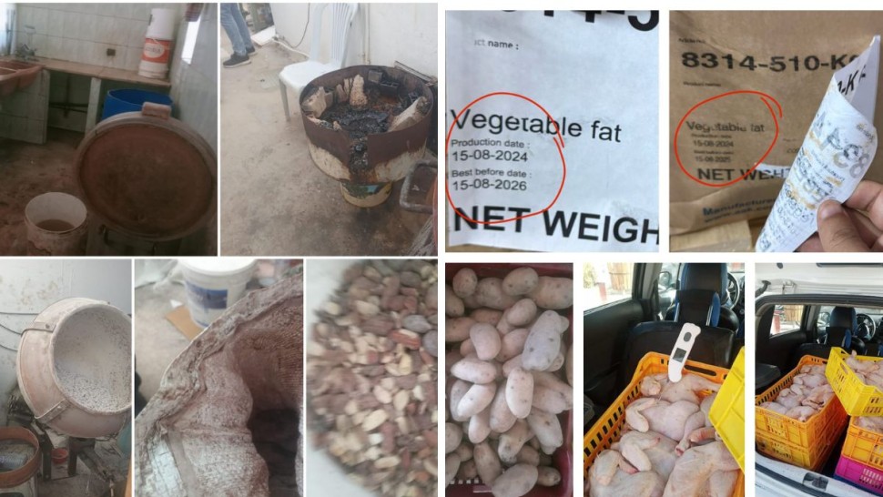 هيئة سلامة الأغذية: حجز أطنان من المواد الغذائية الفاسدة و غلق مطاعم بعدد من ولايات الجمهورية