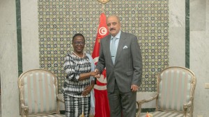 وزير الخارجية يلتقي المبعوثة الخاصة للاتحاد الإفريقي للمرأة والأمن والسلم