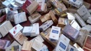 منزل تميم : مداهمة منزل وحجز اكثر من 5 ألاف علبة تبغ مجهولة المصدر