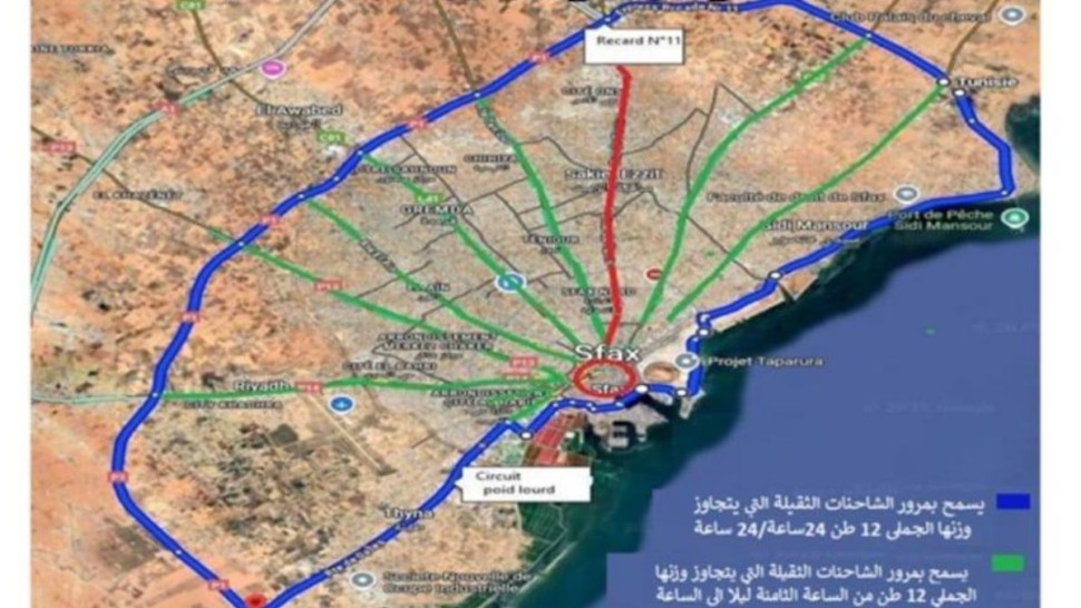 قرار مشترك يمنع جولان الشاحنات الثقيلة بوسط صفاقس ويحدّد مسالك وتوقيت العبور