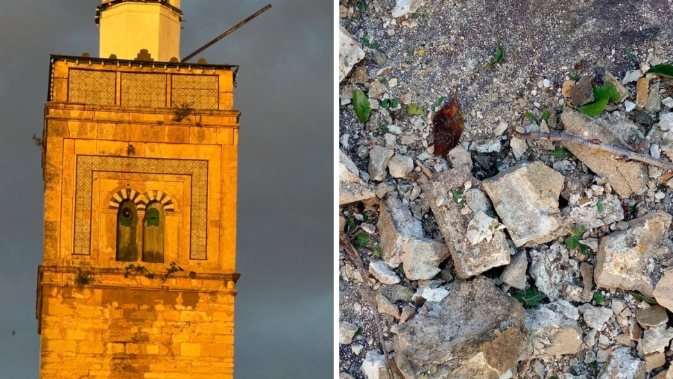 سليمان: سقوط حجارة من صومعة الجامع الكبير ونداءات لترميم المعلم التاريخي