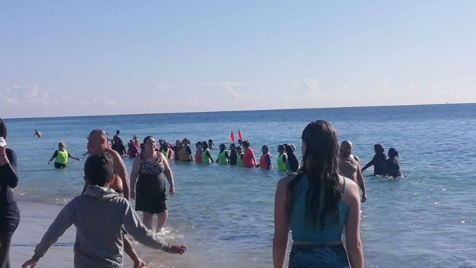 نابل : شاطئ  ' الروتوندة' يحتضن 'غطسة رأس السنة'