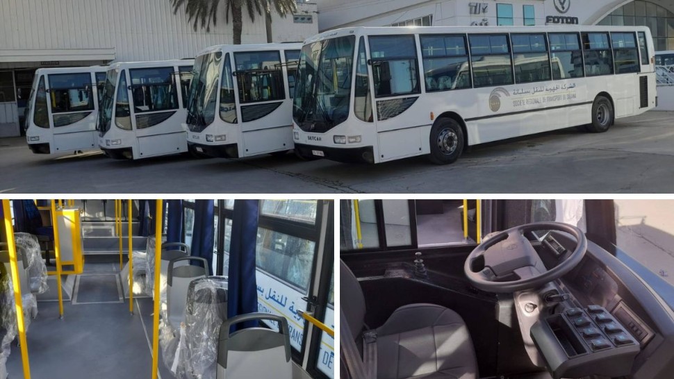 الشركة الجهوية للنقل بسليانة تعزز أسطولها بـ 4 حافلات
