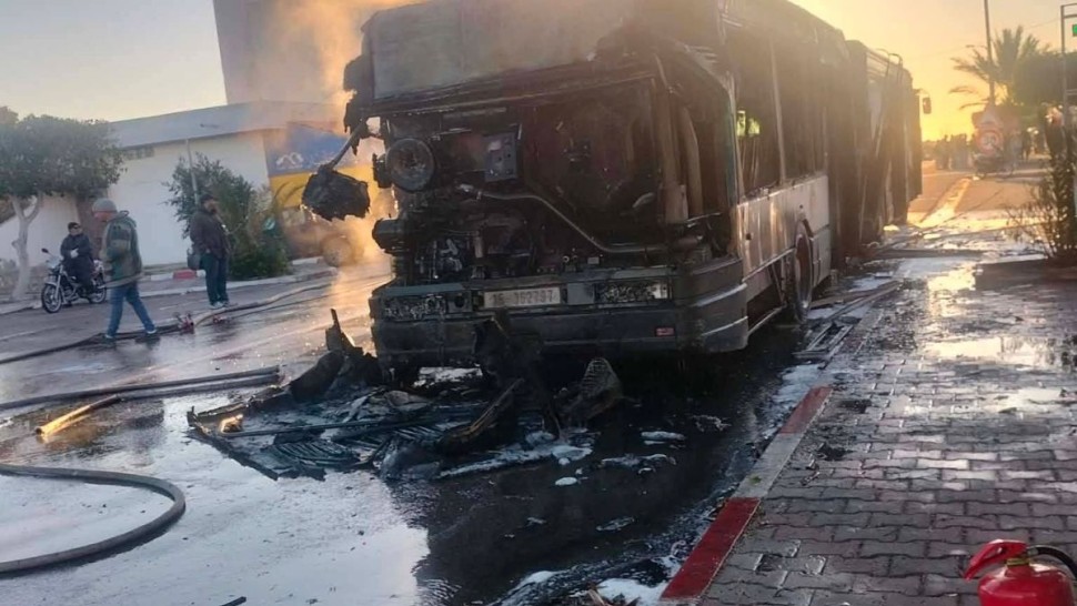 قابس: احتراق حافلة لنقل التلاميذ