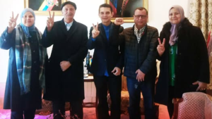 وفد من التيار الشعبي يؤدي زيارة تضامنية إلى سفارة فنزويلا بتونس