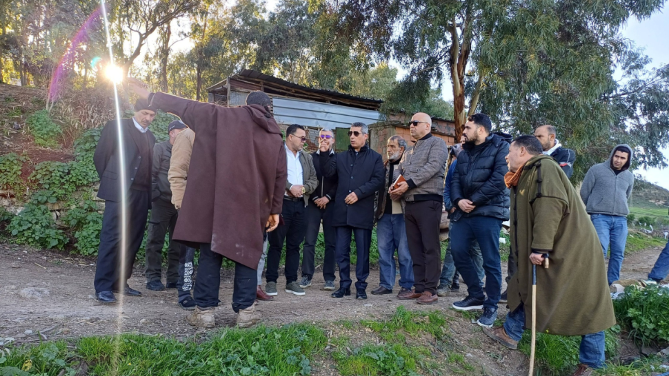 والي بنزرت يدعو لتسريع تهيئة المسالك ومعالجة الانزلاقات بجومين