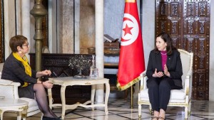 تطوير مجالات التعاون محور لقاء رئيسة الحكومة برئيسة البنك الأوروبي لإعادة الإعمار والتنمية