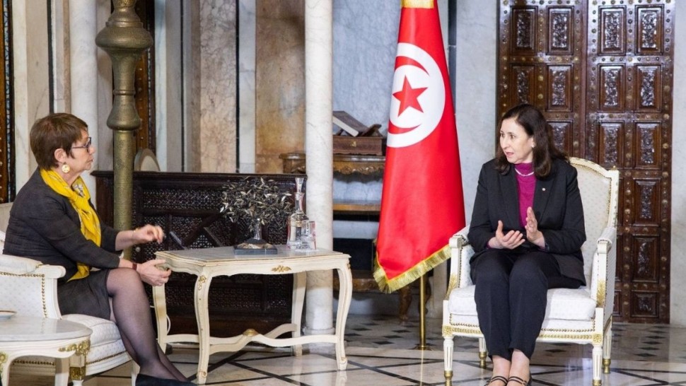 تطوير مجالات التعاون محور لقاء رئيسة الحكومة برئيسة البنك الأوروبي لإعادة الإعمار والتنمية