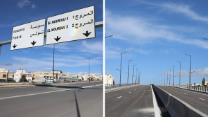 فتح الجسر بمفترق المروج 1 و 2 ضمن مشروع توسعة المدخل الجنوبي للعاصمة