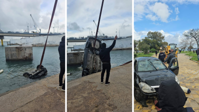 بنزرت: سقوط سيارة قرب الجسر المتحرّك دون خسائر بشرية