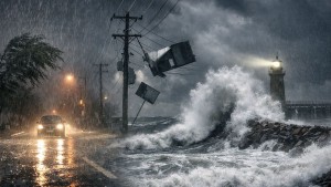 طقس الليلة: أمطار غزيرة ورياح قوية وبحر شديد الهيجان إلى عنيف