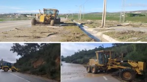 وزارة التجهيز تواصل تدخلاتها وتعيد فتح الطرقات المتضررة من التقلبات الجوية