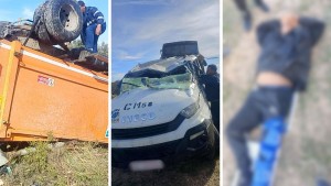 سوسة : انقلاب شاحنة البلدية المخصصة لنقل النفايات و إصابة عاملين