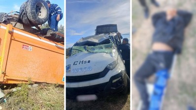 سوسة : انقلاب شاحنة البلدية المخصصة لنقل النفايات و إصابة عاملين