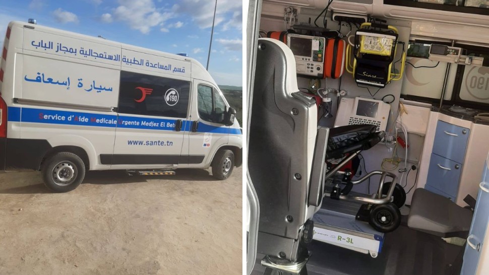 وزارة الصحة: إطلاق الوحدة المتنقلة للإسعاف والإنعاش الطبي بمجاز الباب