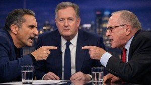 مواجهة نارية بين باسم يوسف و محامي إبستين على شاشة بيرس مورغان تشعل الجدل