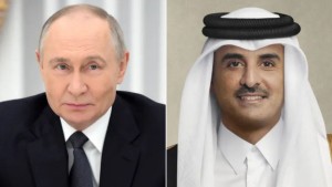 أمير قطر يتلقى اتصالا من بوتين لبحث المستجدات الأمنية بالمنطقة