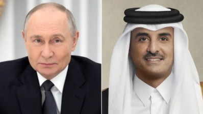 أمير قطر يتلقى اتصالا من بوتين لبحث المستجدات الأمنية بالمنطقة
