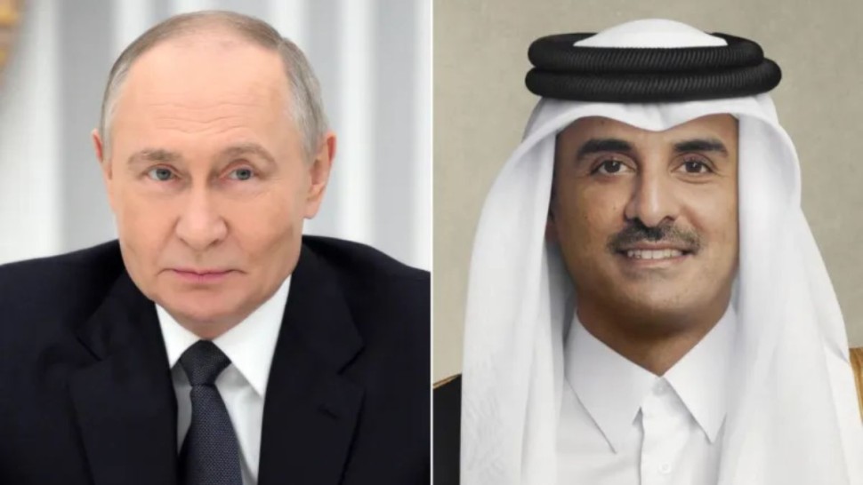 أمير قطر يتلقى اتصالا من بوتين لبحث المستجدات الأمنية بالمنطقة